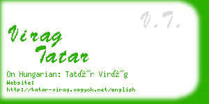 virag tatar business card